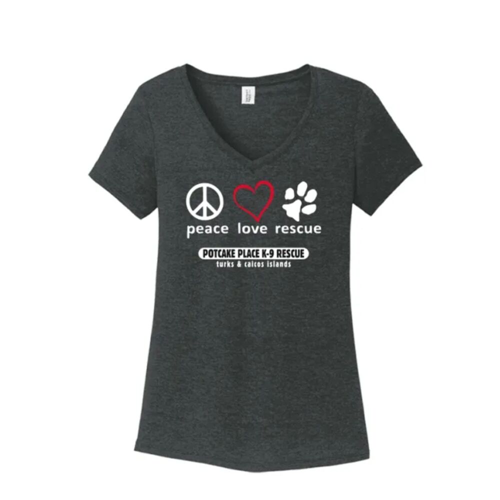 Potcake Place K9 Rescue - Women's V-Neck T-shirt (NEW) (M)